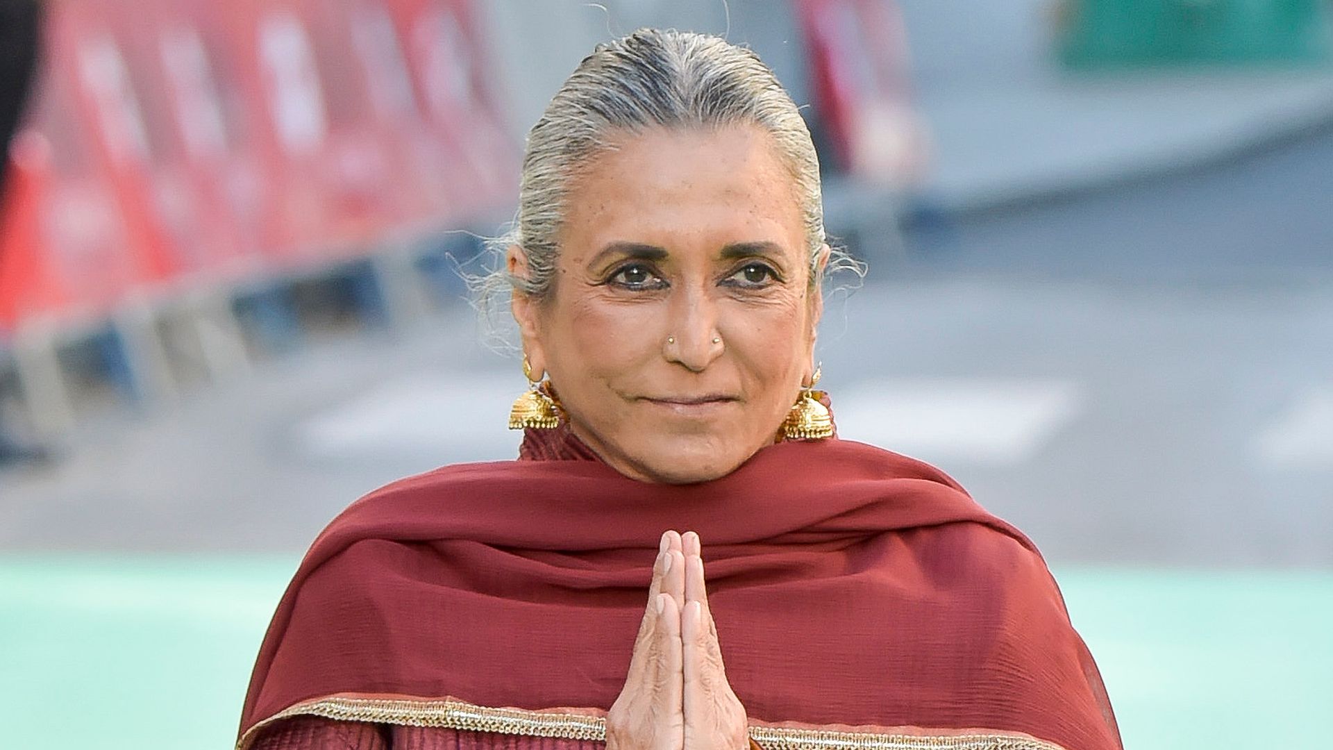 Deepa Mehta attends the 'Libertad' premiere during the 66th SEMINCI-Valladolid International Film Festival on October 23, 2021 in Valladolid, Spain.