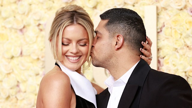 wilmer valderrama kissing amanda pacheco on the cheek