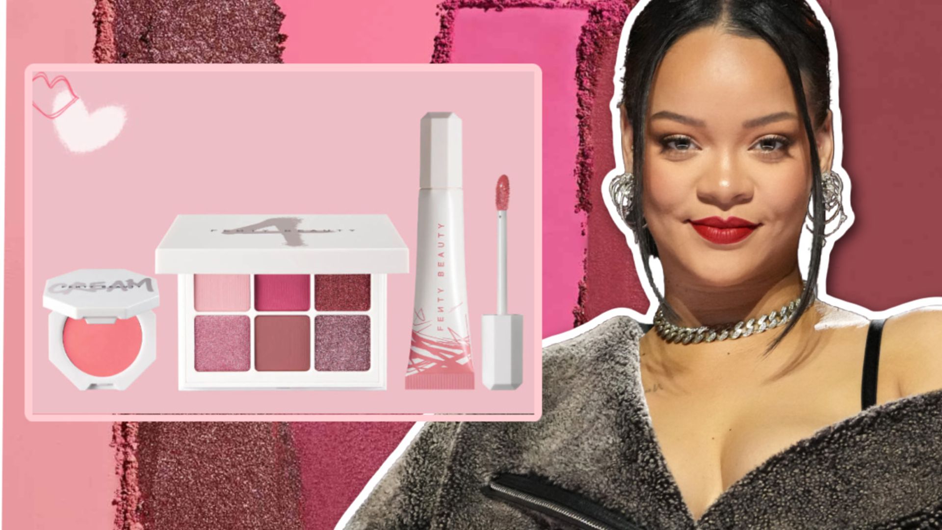 rihanna fenty beauty valentines day makeup