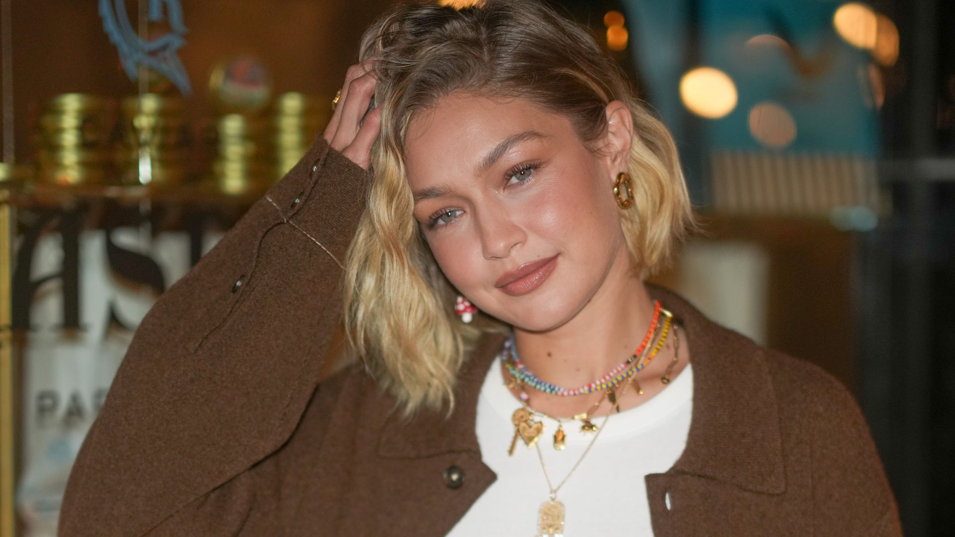 Gigi Hadid just made an autumn style statement in leather knee-high boots