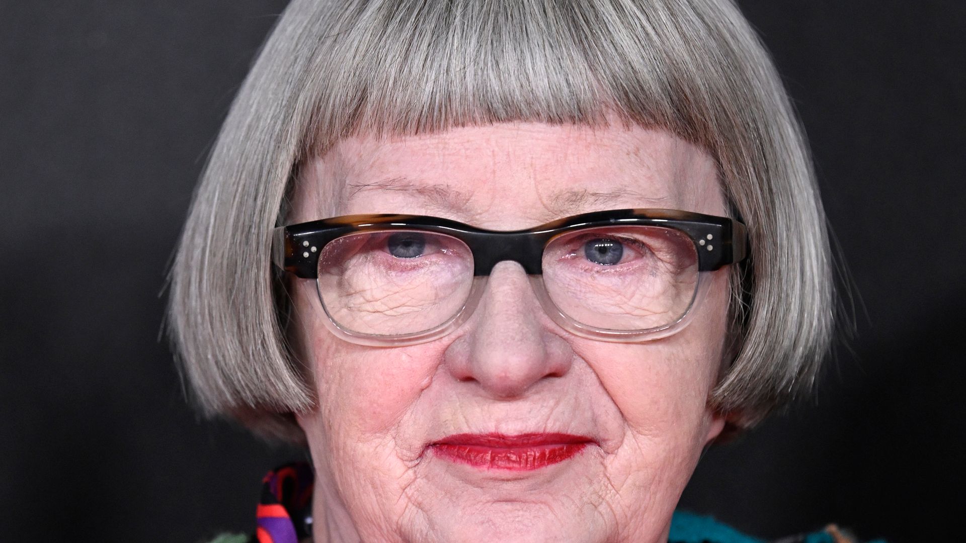 Esme Young in a multicoloured outfit