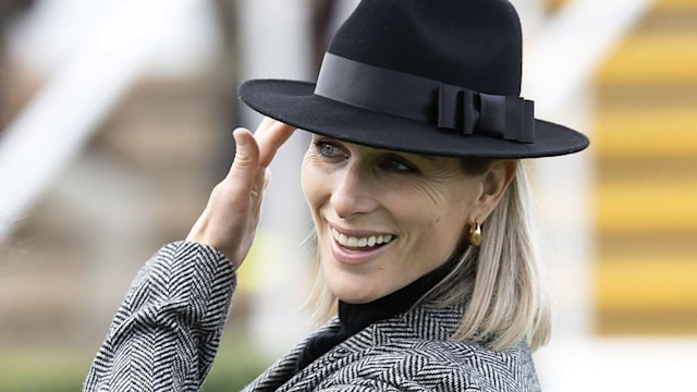 Zara Tindall attends the second day of Showcase meeting at Cheltenham