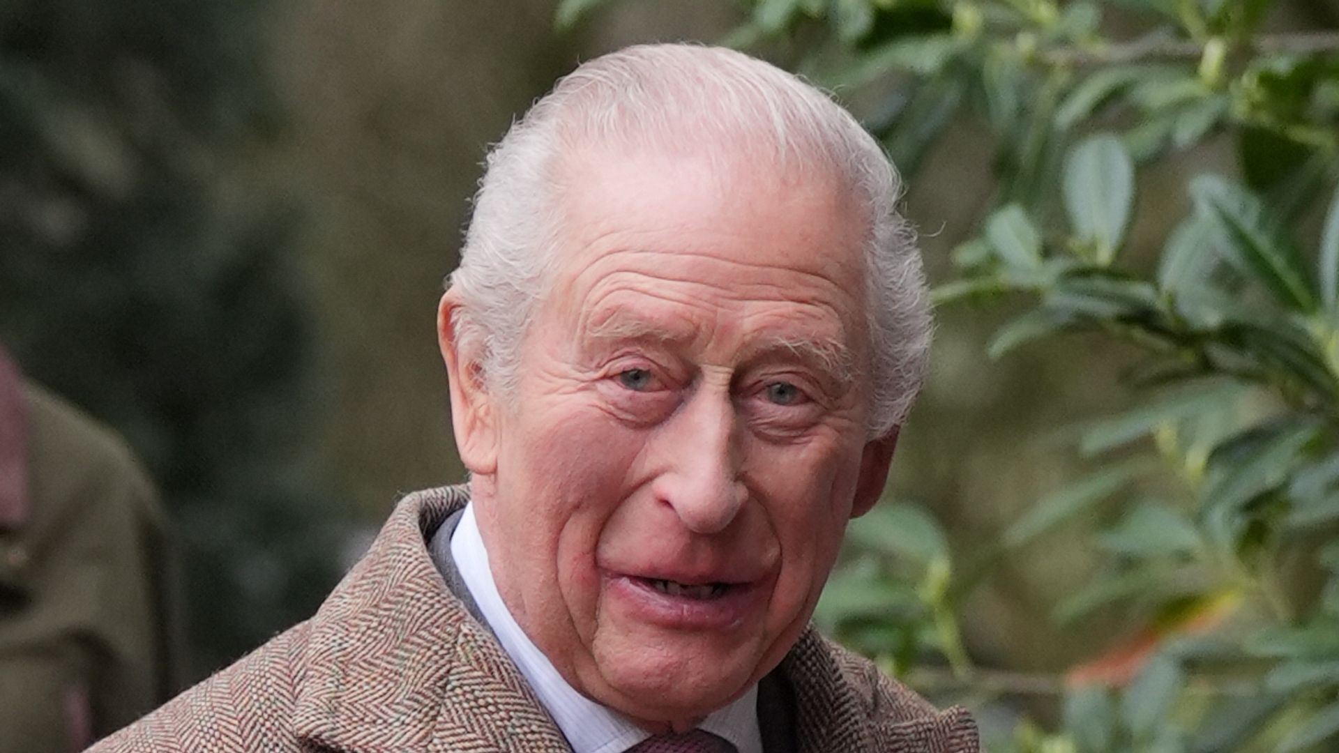 King Charles III, Queen Camilla and Vice Admiral Sir Tim Laurence, head to church in coats
