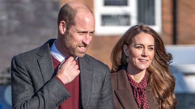 Prince William and Kate Middleton walking