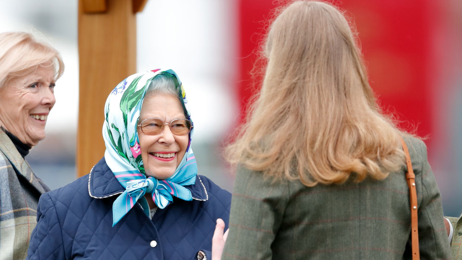 Lady Louise with her grandmother Queen Elizabeth II at the Windsor Horse Show