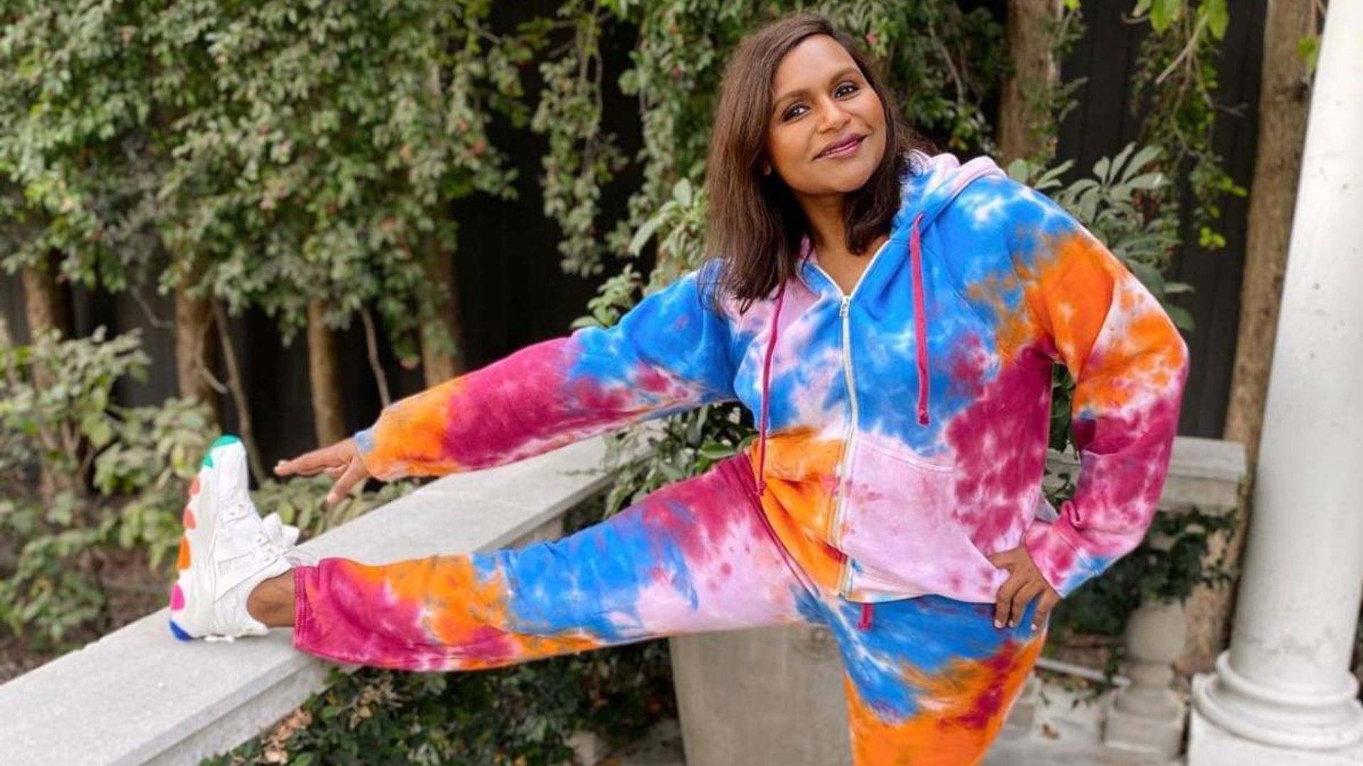 Mindy Kaling's tie-dye loungewear is what we all want to be wearing right now - and it's on sale
