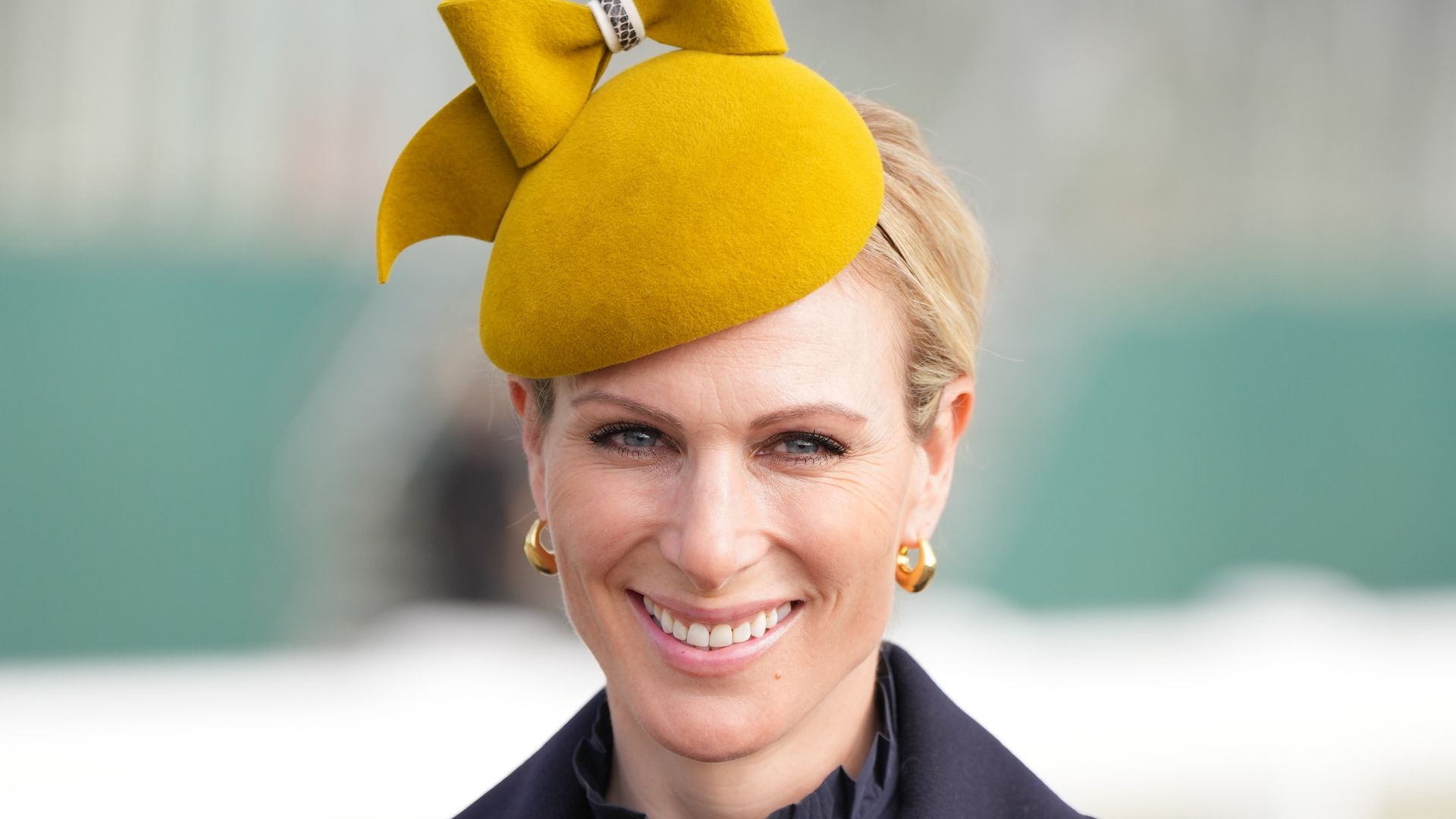 Zara Tindall’s optical illusion ribbon hat at Cheltenham Festival will make you double take