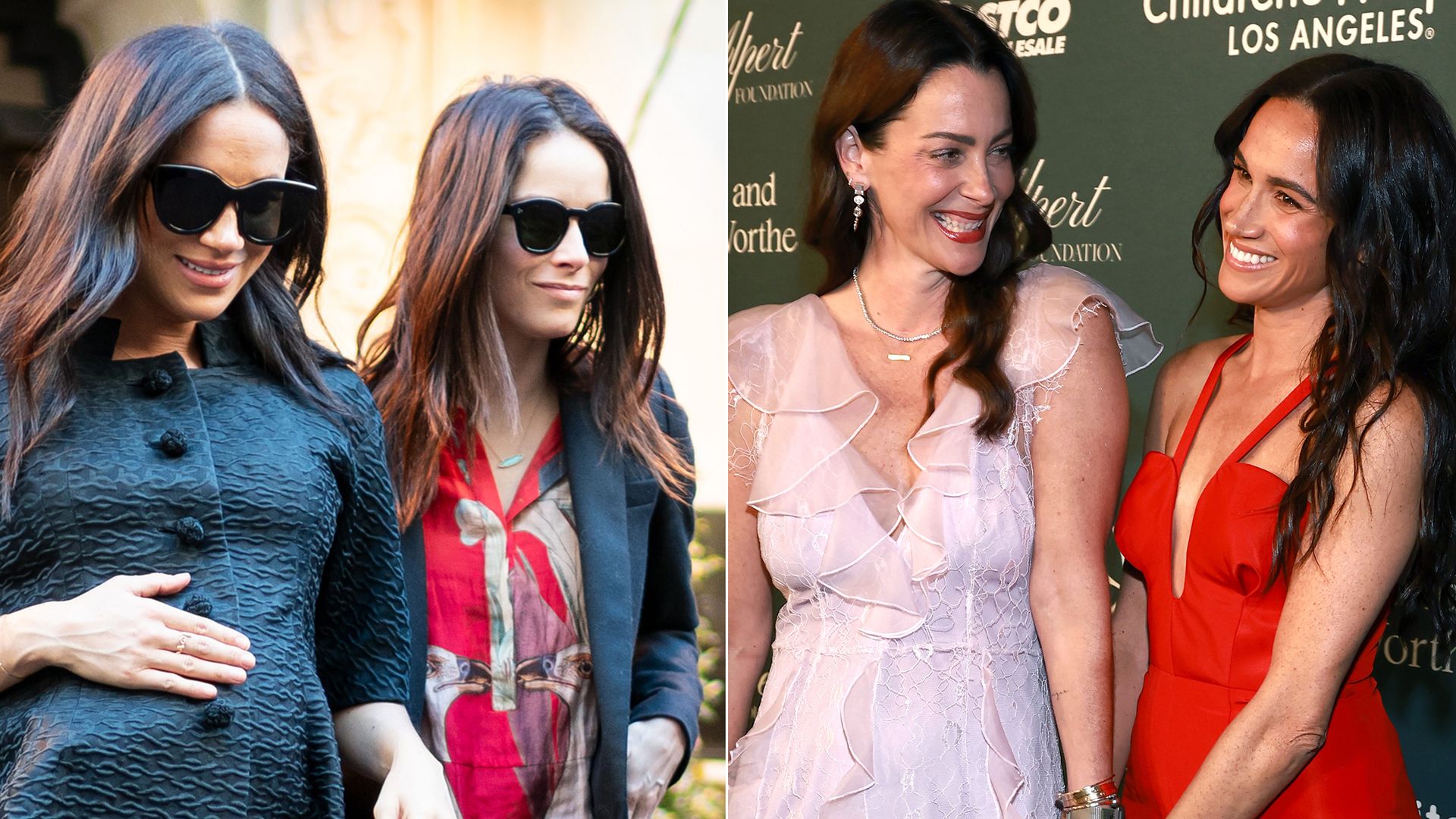 Meghan Markle with Abigail Spencer and Kelly McKee Zajfen