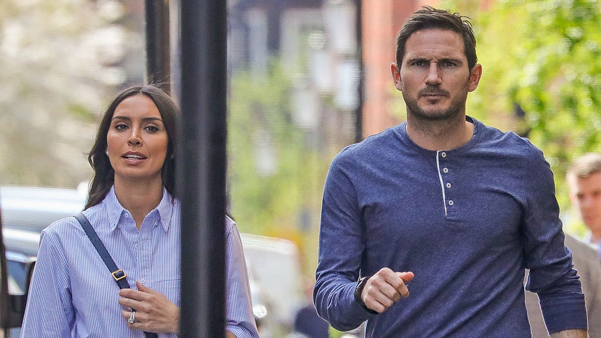 christine and frank lampard walking
