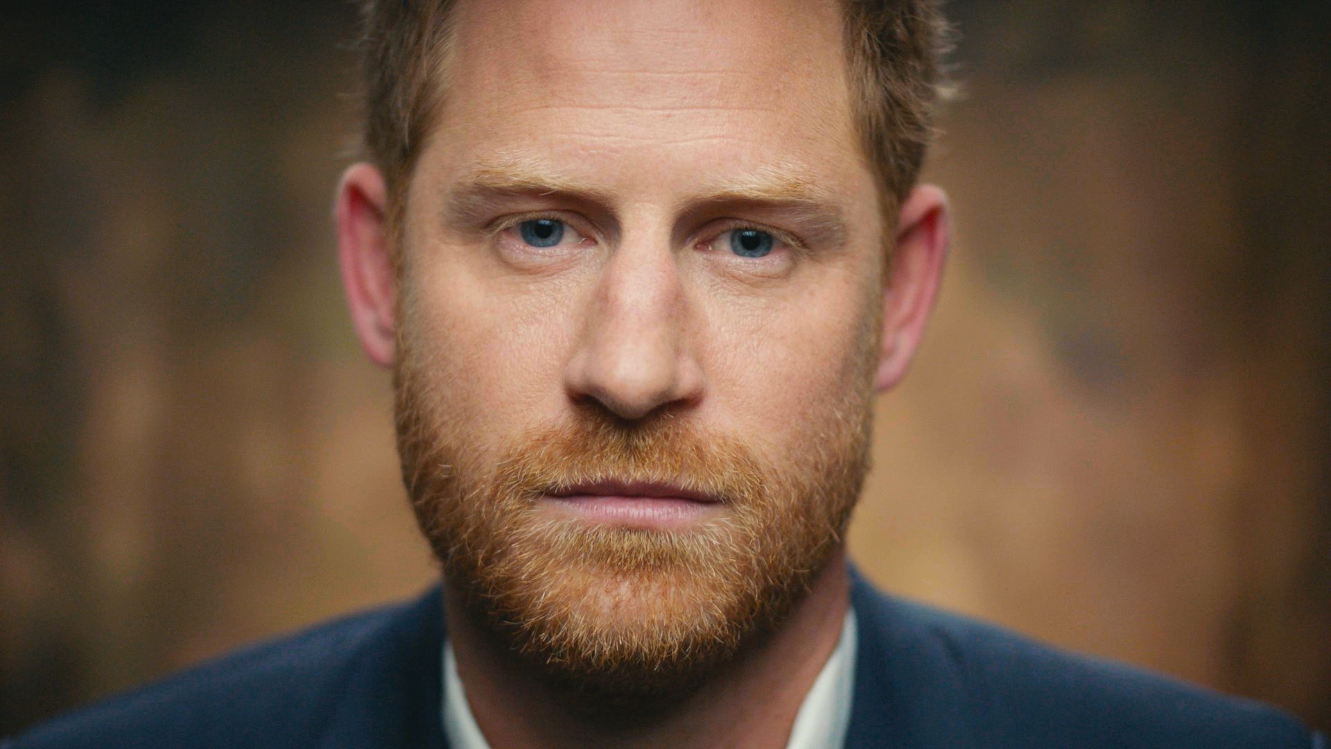 Close-up of Prince Harry from Tabloids on Trial