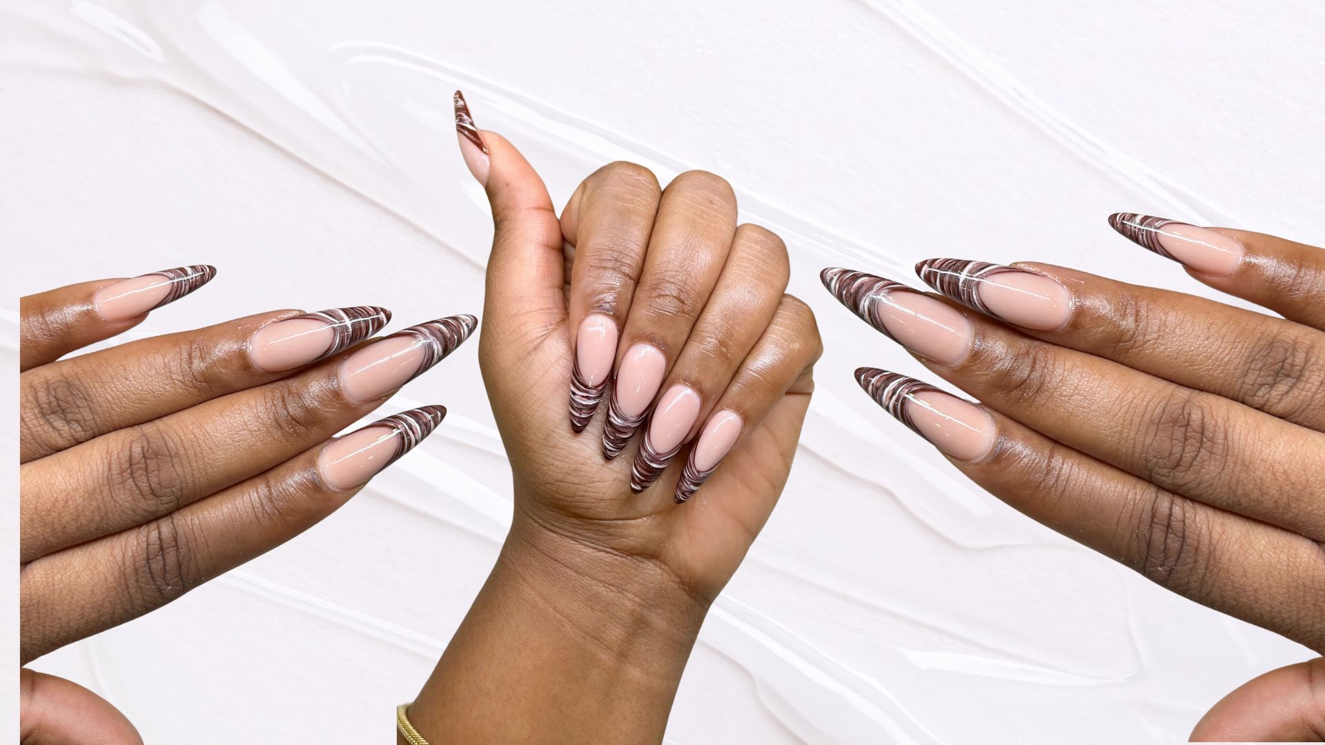 Could 'Chocolate Swirl' nails be the manicure of the season?