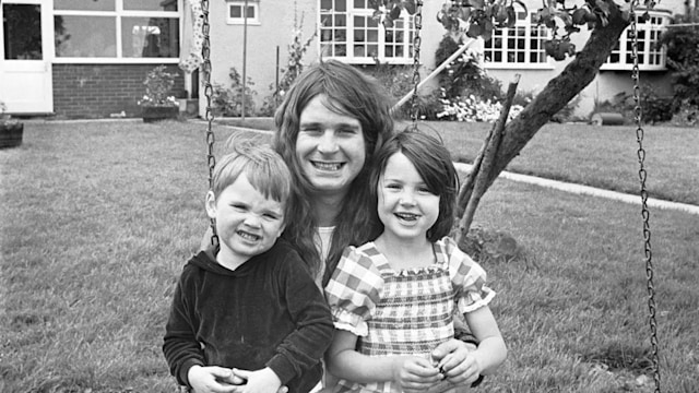Ozzy Osbourne with his two kids Jessica and Louis