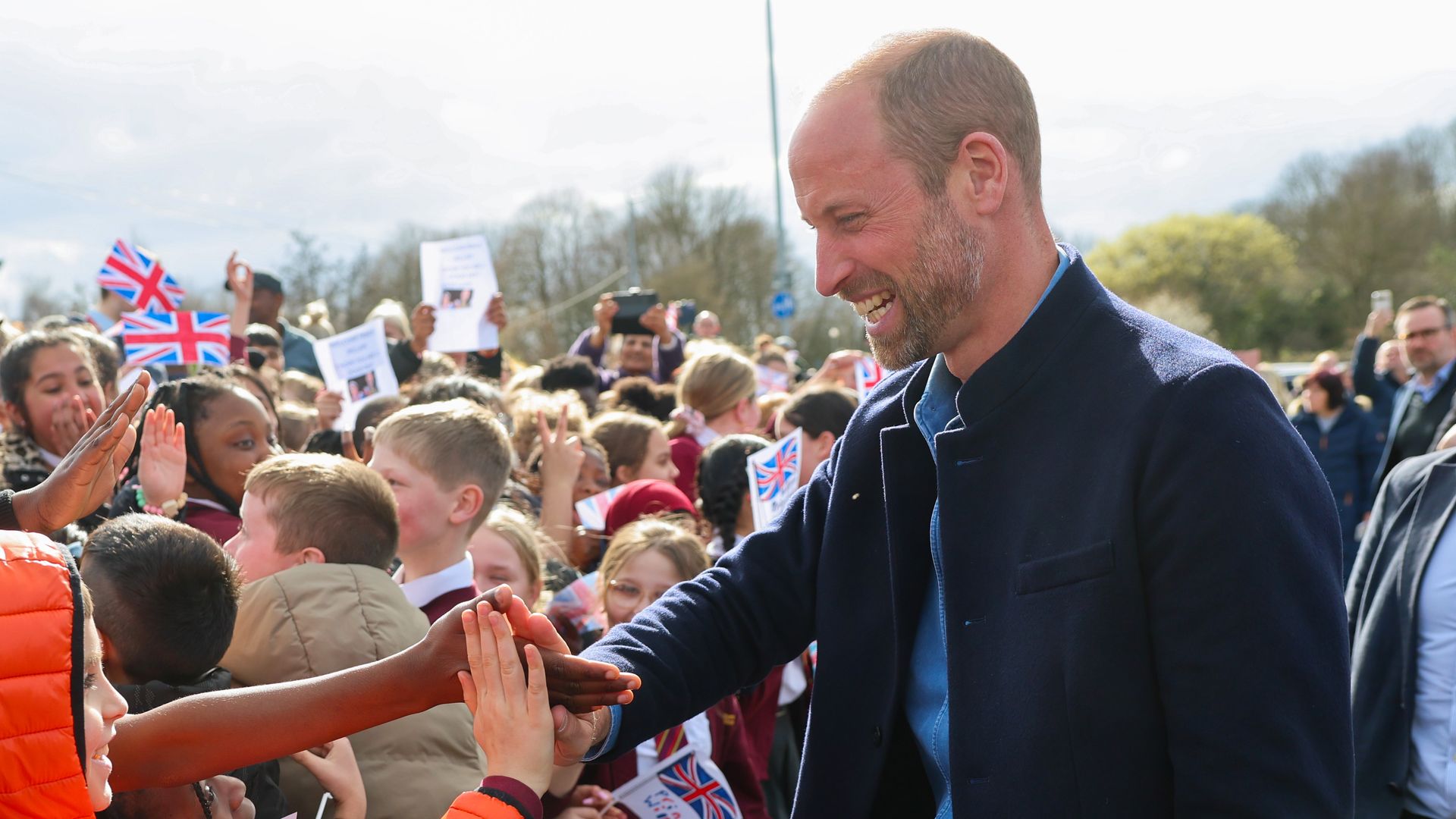 Prince William makes surprising comment about his wish for red hair as he greets royal fans