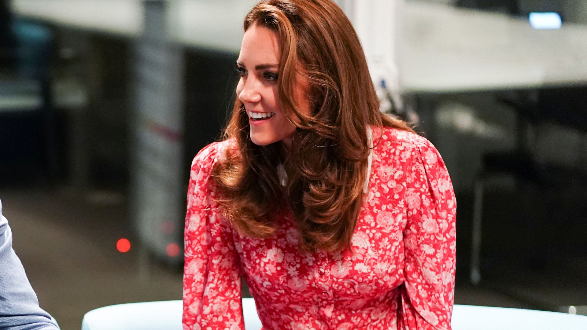 Kate Middleton red floral dress