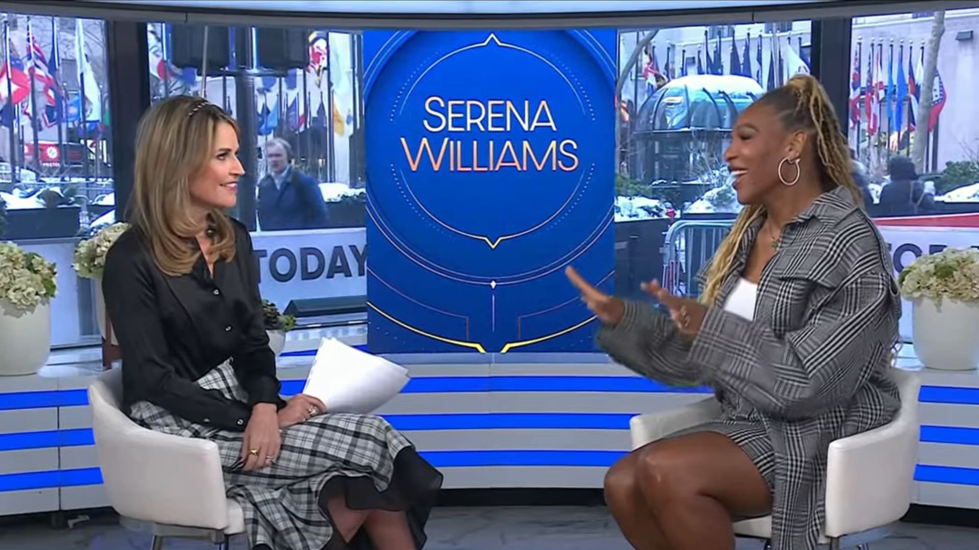 Savannah Guthrie and Serena Williams go back and forth over return to tennis