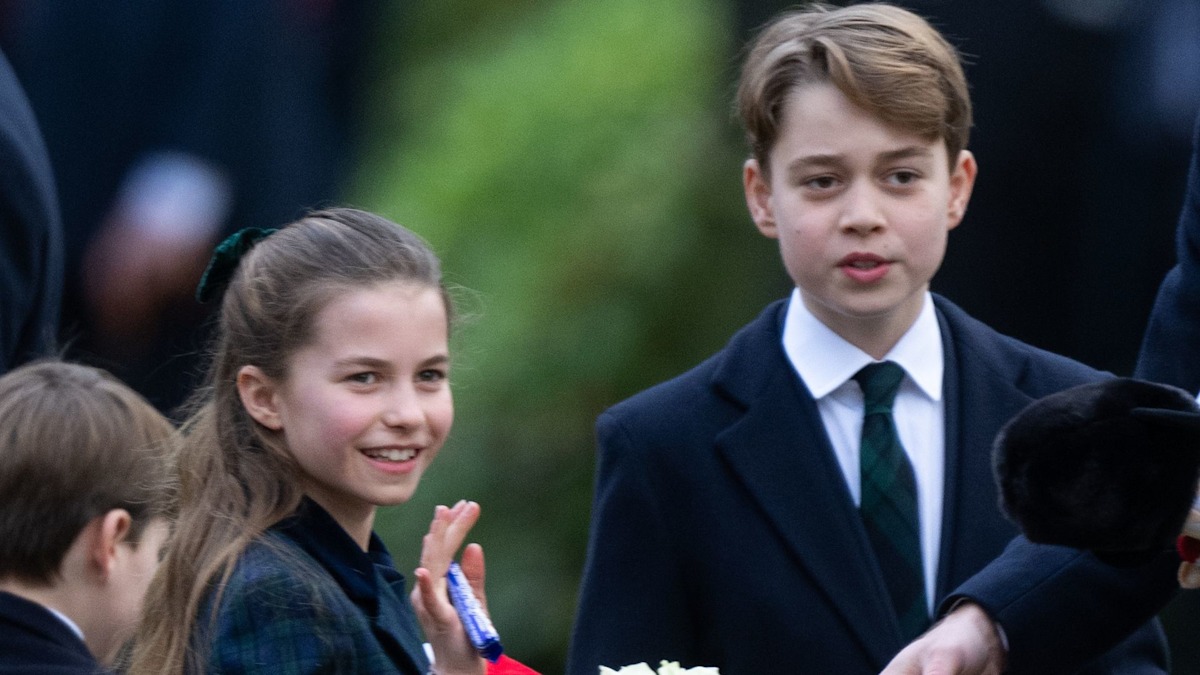 Revealed: What Prince George whispered to sister Princess Charlotte during Christmas Day walkabout