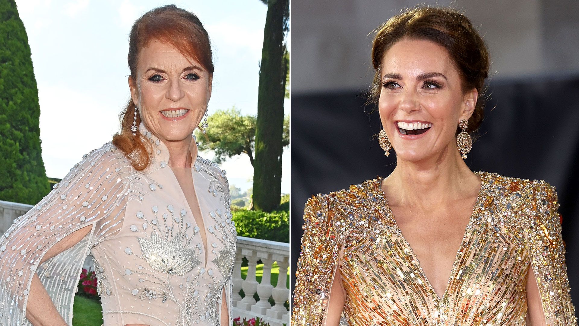 Sarah Ferguson channels the Princess of Wales in slinky evening gown