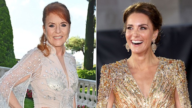 Sarah Ferguson and Princess Kate split in beaded dresses