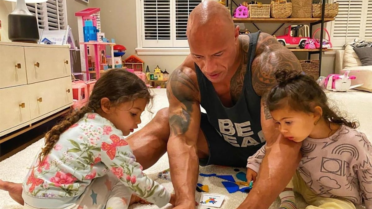 Dwayne The Rock Johnson playing with Barbie is the best Instagram picture  you'll see today | HELLO!