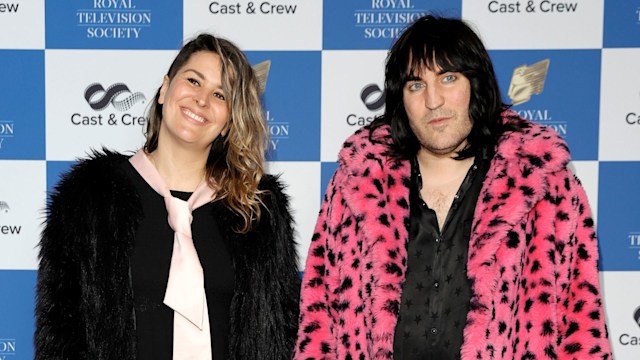 Lliana Bird smiling next to Noel Fielding