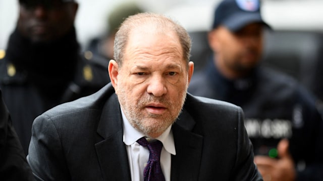 Harvey Weinstein arrives at the  Manhattan Criminal Court, on February 10, 2020  in New York City. Since testimony began on January 22,2020 six women have taken the stand to say they were sexually assaulted by Weinstein. All of the allegations against the former Hollywood titan are at least six years old, while one of them dates back three decades.Weinstein, 67, faces life imprisonment if convicted of predatory sexual assault charges related to ex-actress Jessica Mann and former production assistant Mimi Haleyi