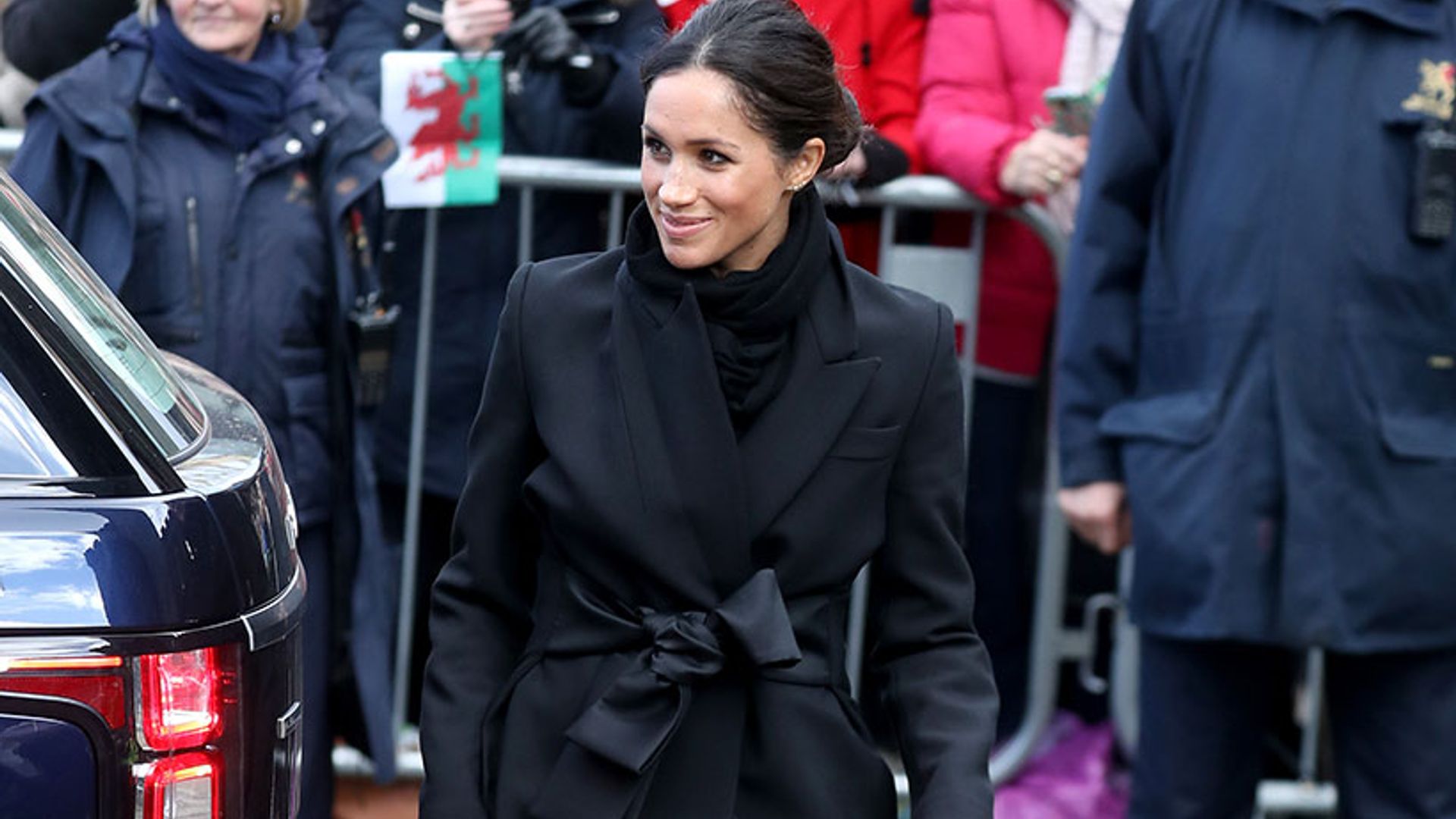 Meghan Markle pays tribute to Wales with Cardiff outfit
