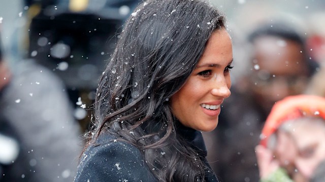 Meghan, Duchess of Sussex arrives for a visit to the Bristol Old Vic on February 1, 2019 in Bristol, England.