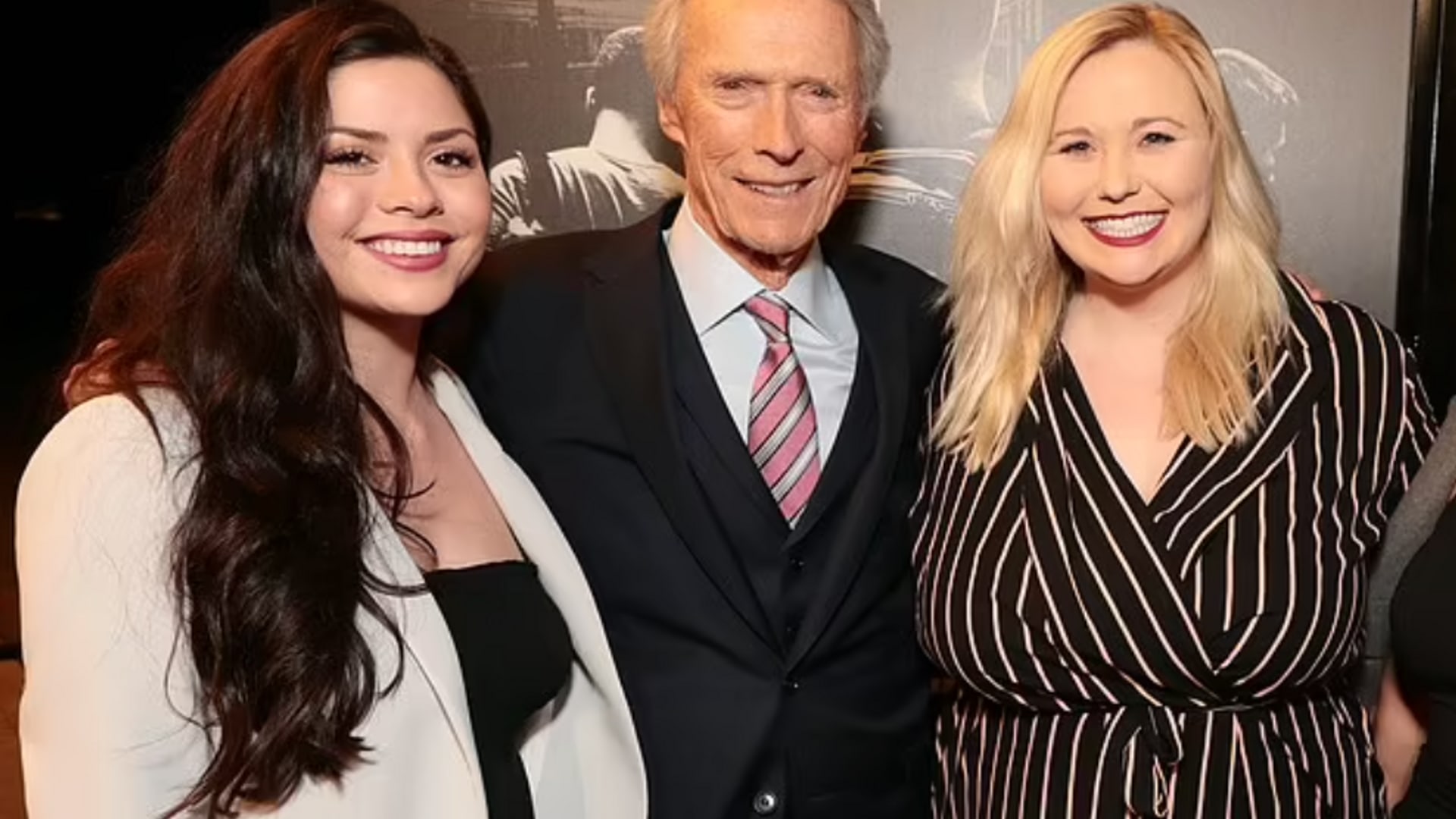 Clint with his daughters Morgan and Kathryn