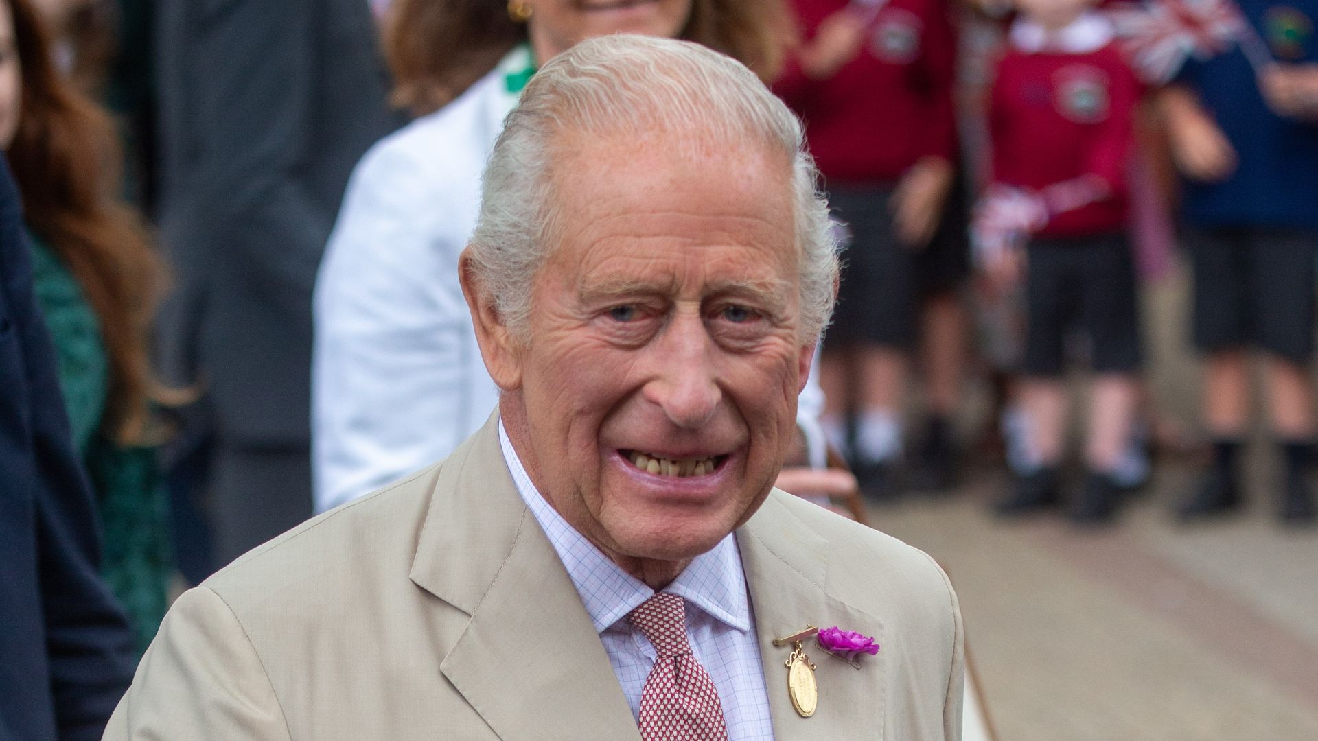 Nail-biting moment inside Buckingham Palace caught on camera