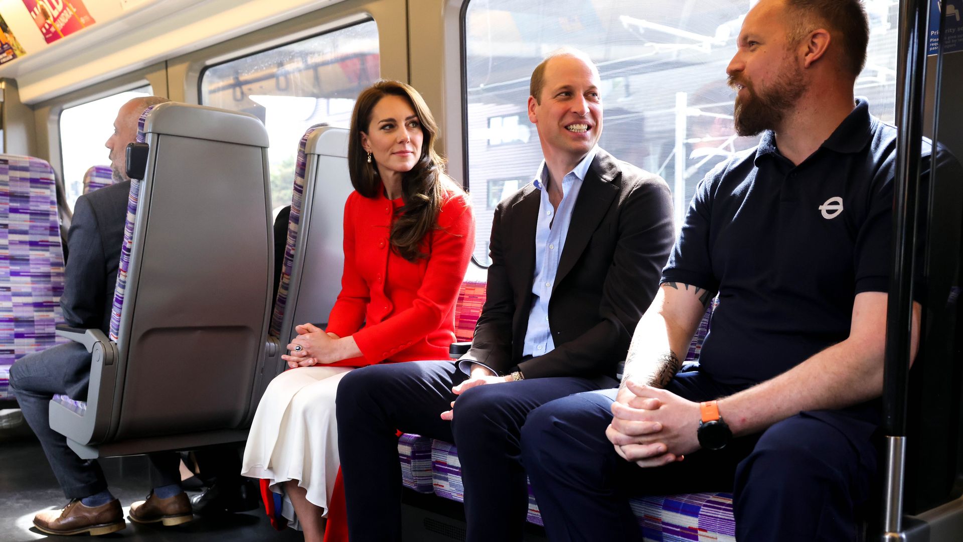 Prince WIlliam and Kate on the tube