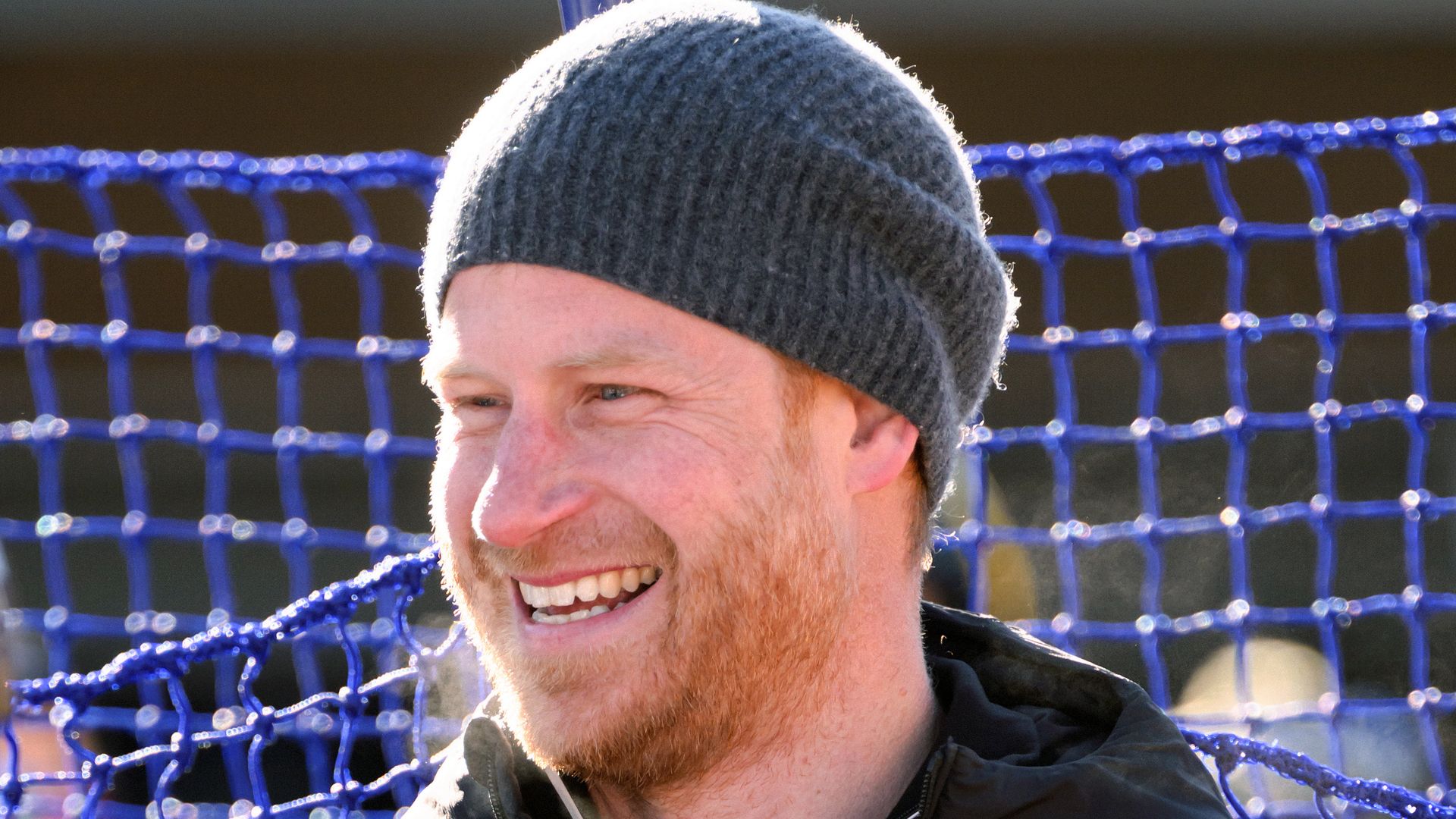 Prince Harry smiling at Invictus Games