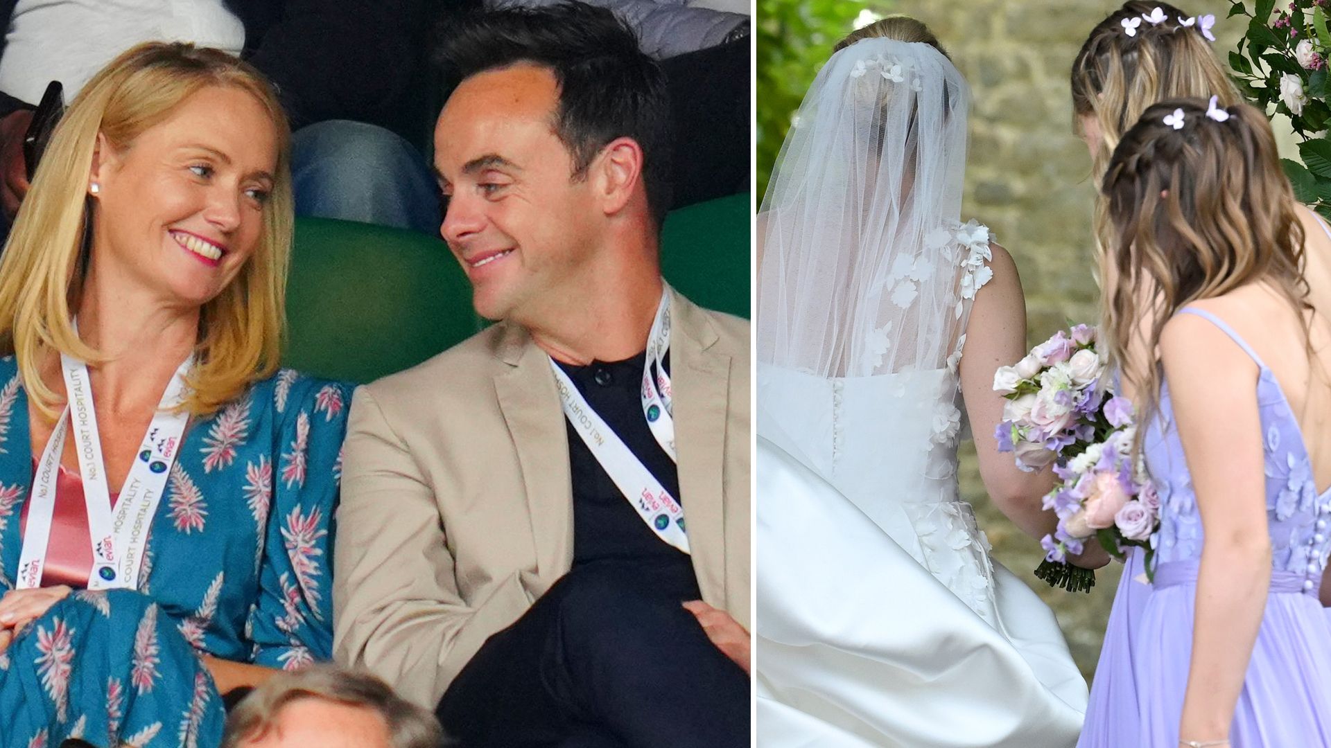 Ant McPartlin with his wife Anne-Marie Corbett and her two daughters