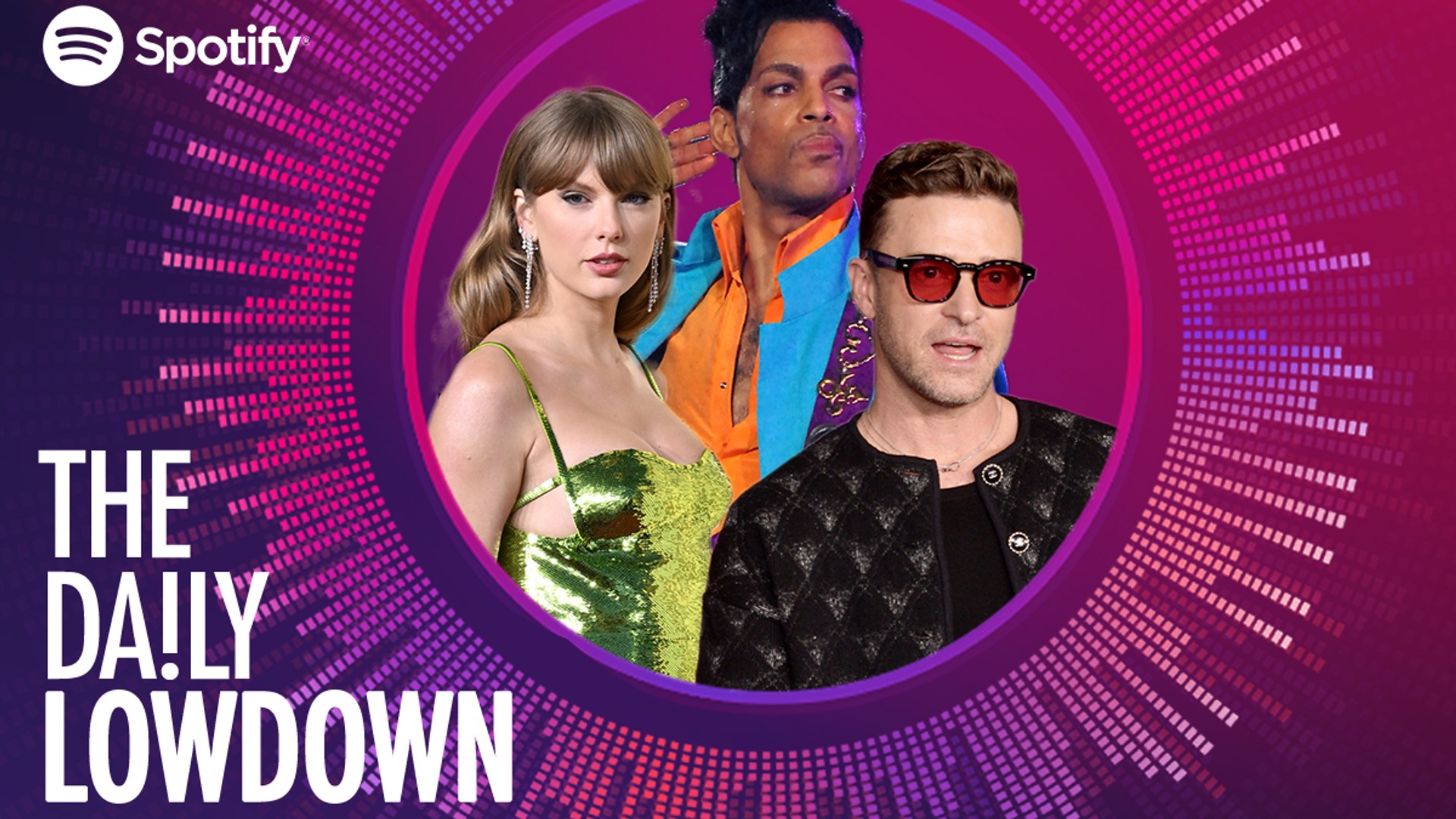 Taylor Swift, Prince and Justin Timberlake 