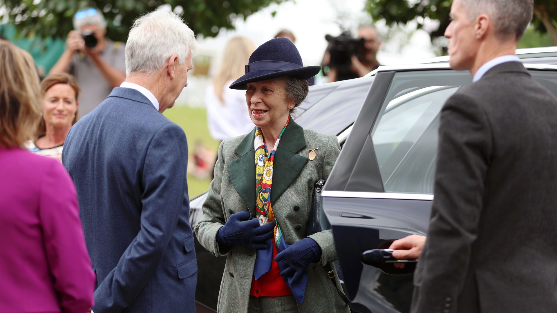 Princess Anne visits the Riding for the Disabled Association National Championships at Hartpury University and Hartpury College