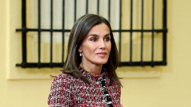 Queen Letizia of Spain attends the annual meeting with members of Princess of Asturias Foundation at the El Pardo Palace on June 13, 2024 in Madrid, Spain. (Photo by Carlos Alvarez/Getty Images)