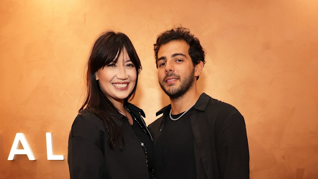 Daisy Lowe and Jordan Saul attend the Dr. Vali 360 Experiential Center launch at Selfridges on September 07, 2022 in London, England