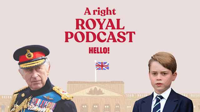 A Right Royal podcast artwork with King Charles and Prince George