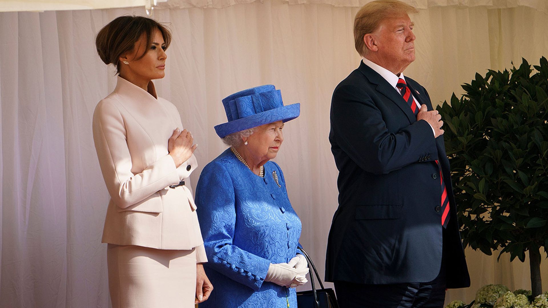 trumps meeting the queen