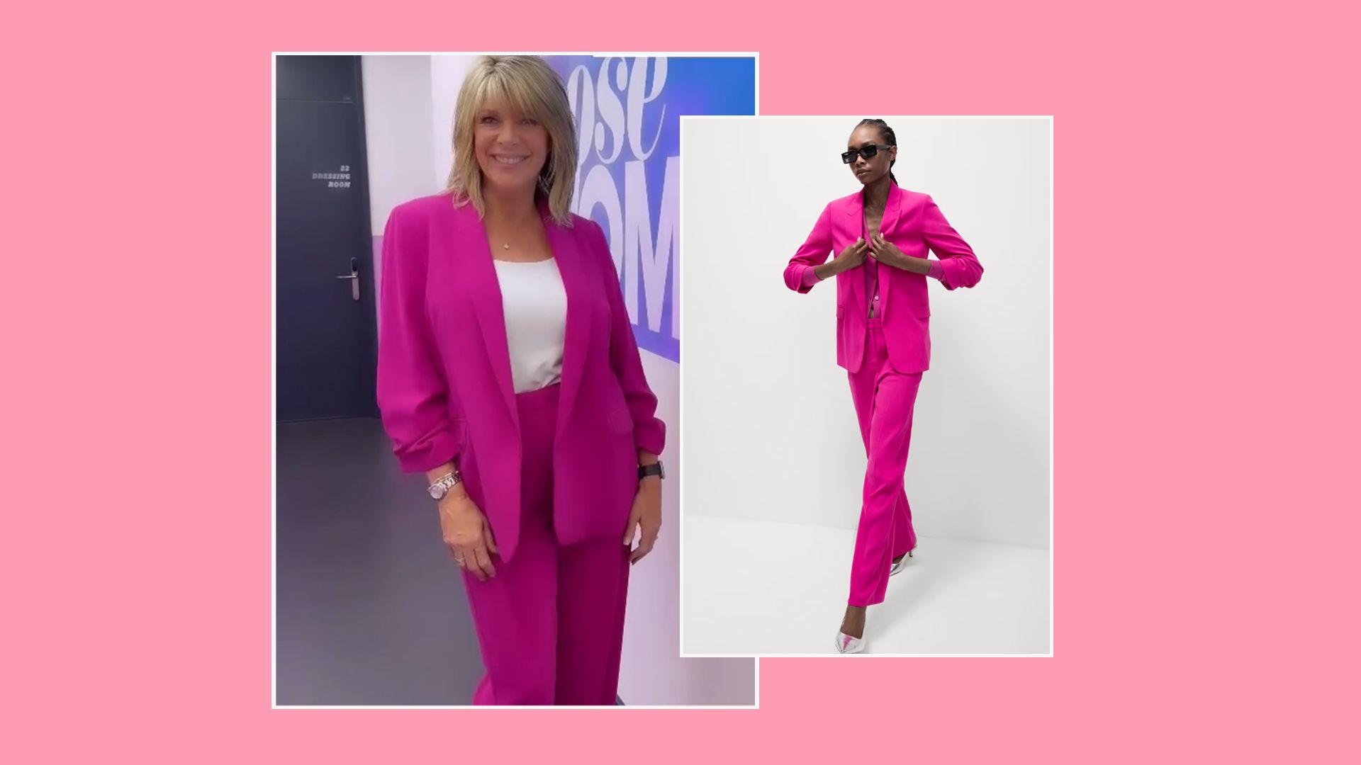 Ruth Langsford wows in Barbie pink Marks & Spencer suit – and it’s seriously flattering