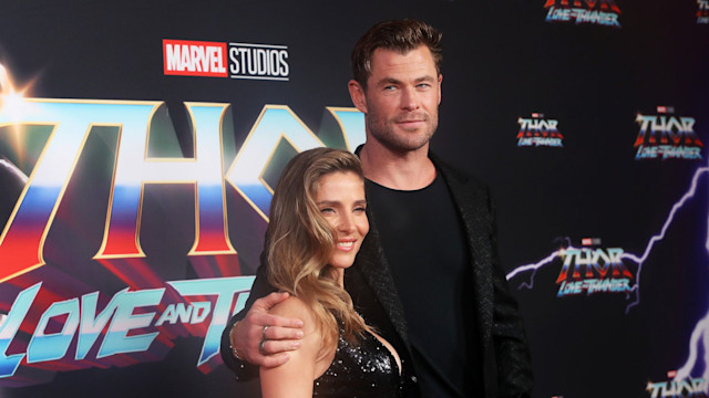 Chris Hemsworth and Elsa Pataky attend the Sydney premiere of Thor: Love And Thunder at Hoyts Entertainment Quarter on June 27, 2022 in Sydney, Australia.