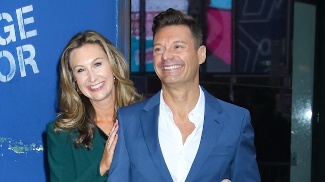 Meredith Seacrest and Ryan Seacrest arrive at the 'Good Morning America' Show on October 07, 2024 in New York City