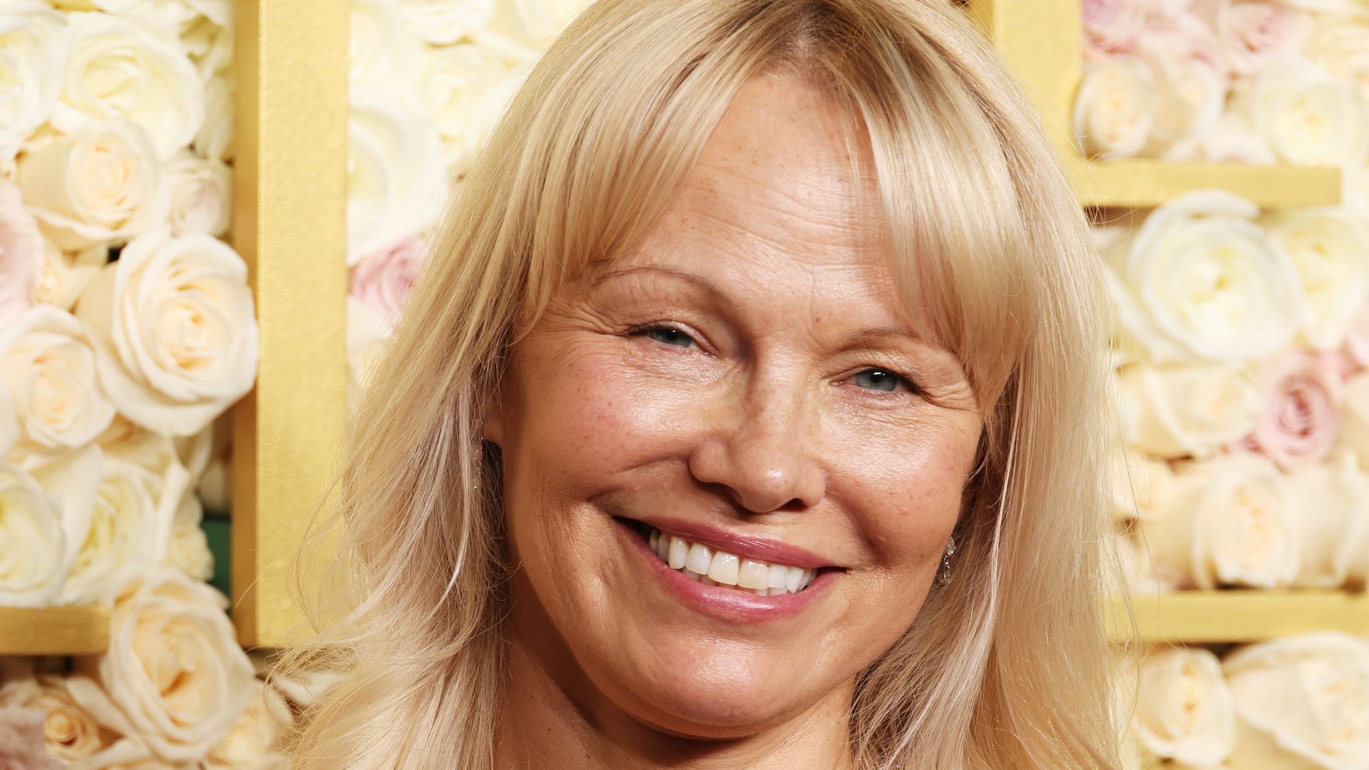 Pamela Anderson attends the 82nd Annual Golden Globe Awards at The Beverly Hilton on January 05, 2025 in Beverly Hills, California. 