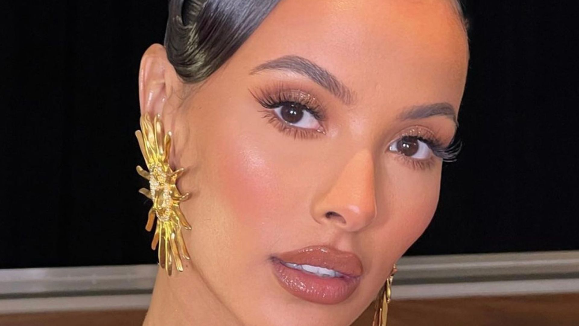 maya jama gold earrings