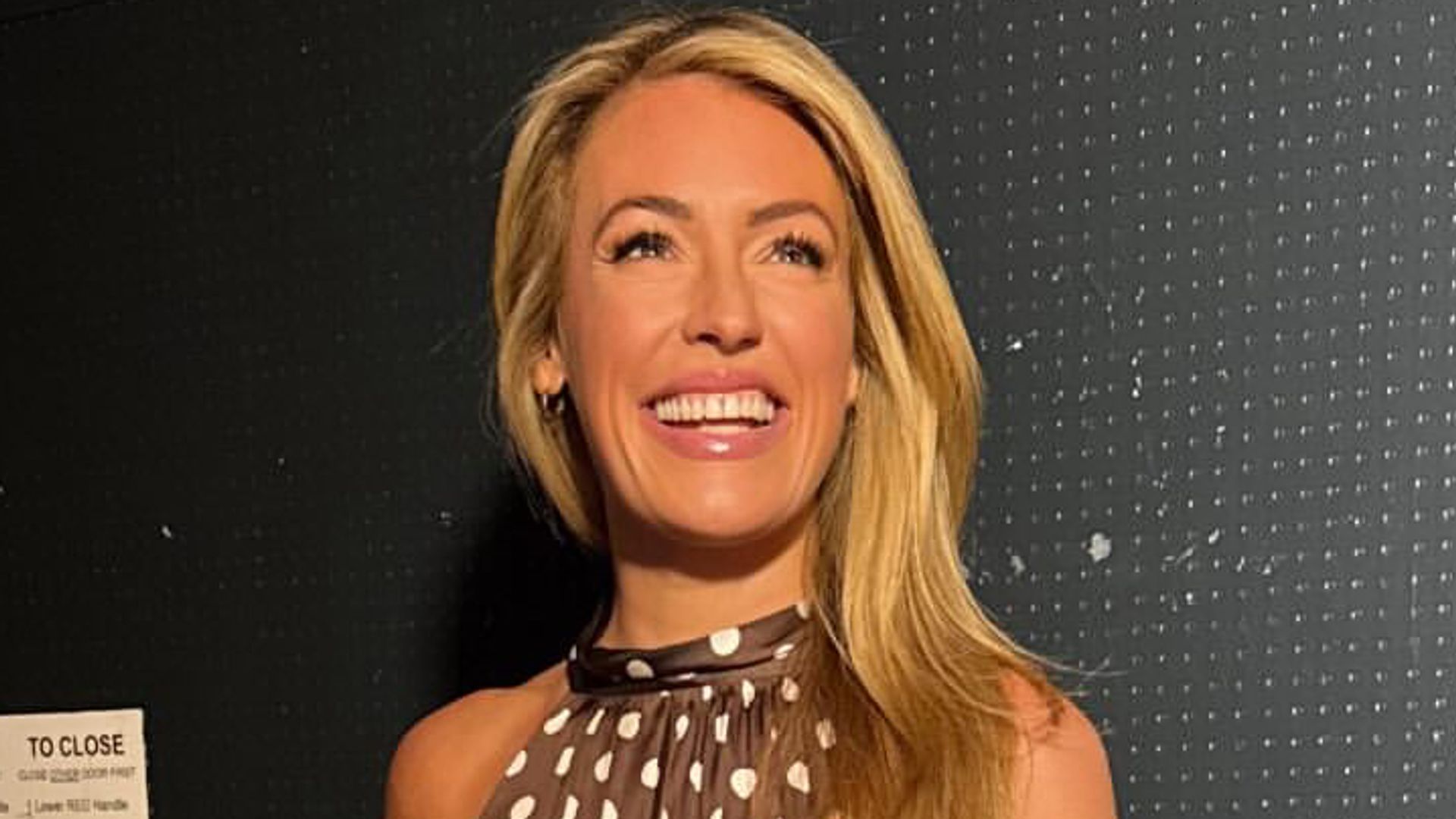 Cat Deeley backstage at This Morning