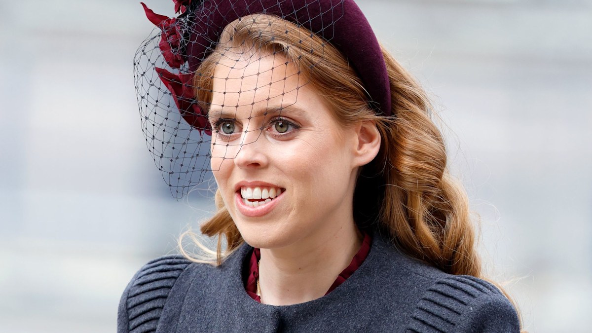 Princess Beatrice is a vision of grace and glamour in fitted coat and ...