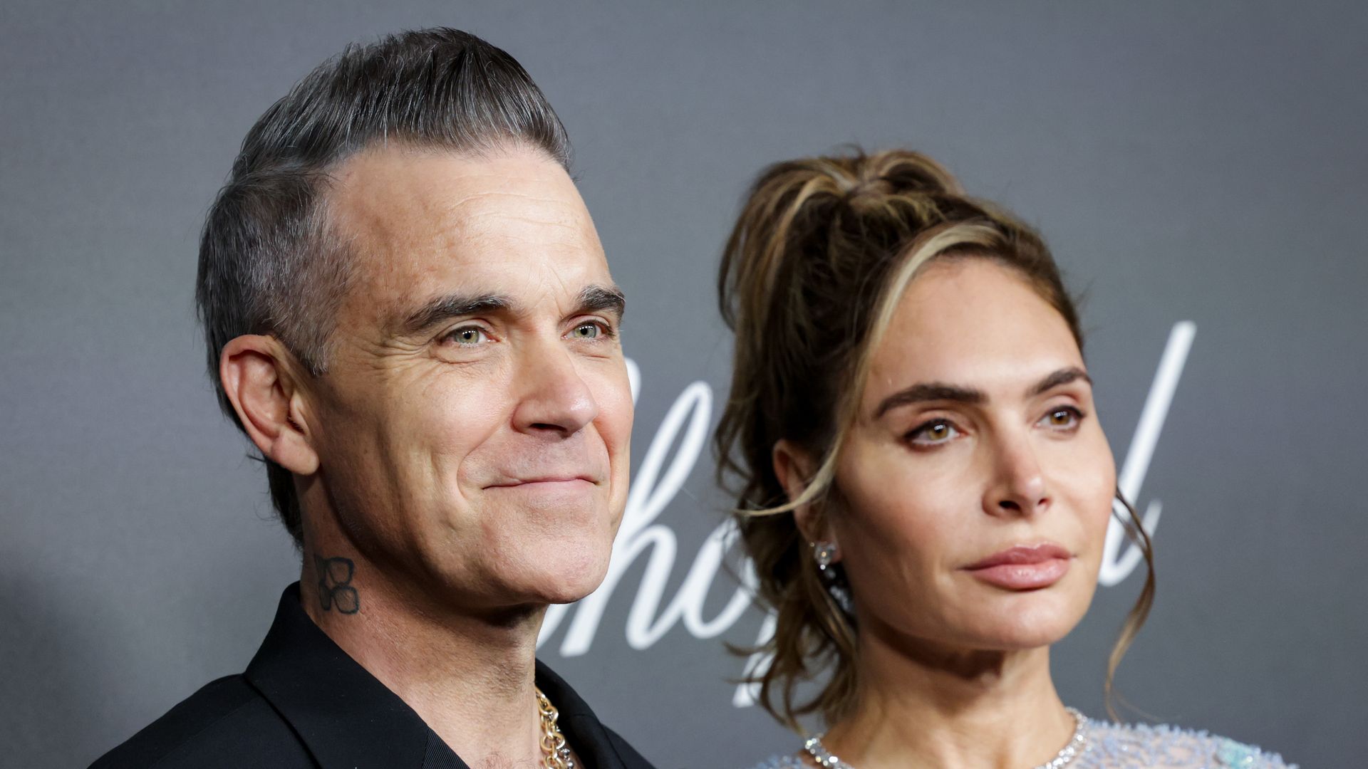Ayda Field and Robbie Williams at premiere 