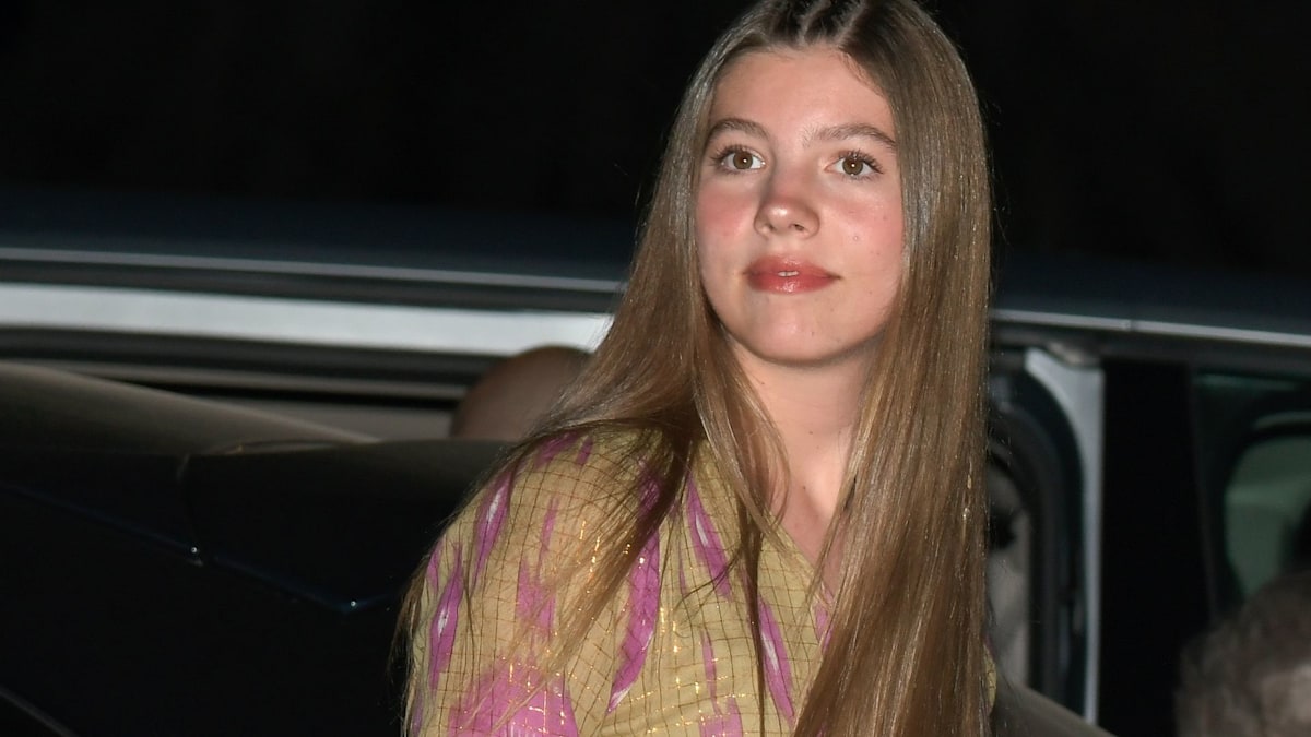 Infanta Sofia of Spain, 16, rocks cutout dress on a night out in ...