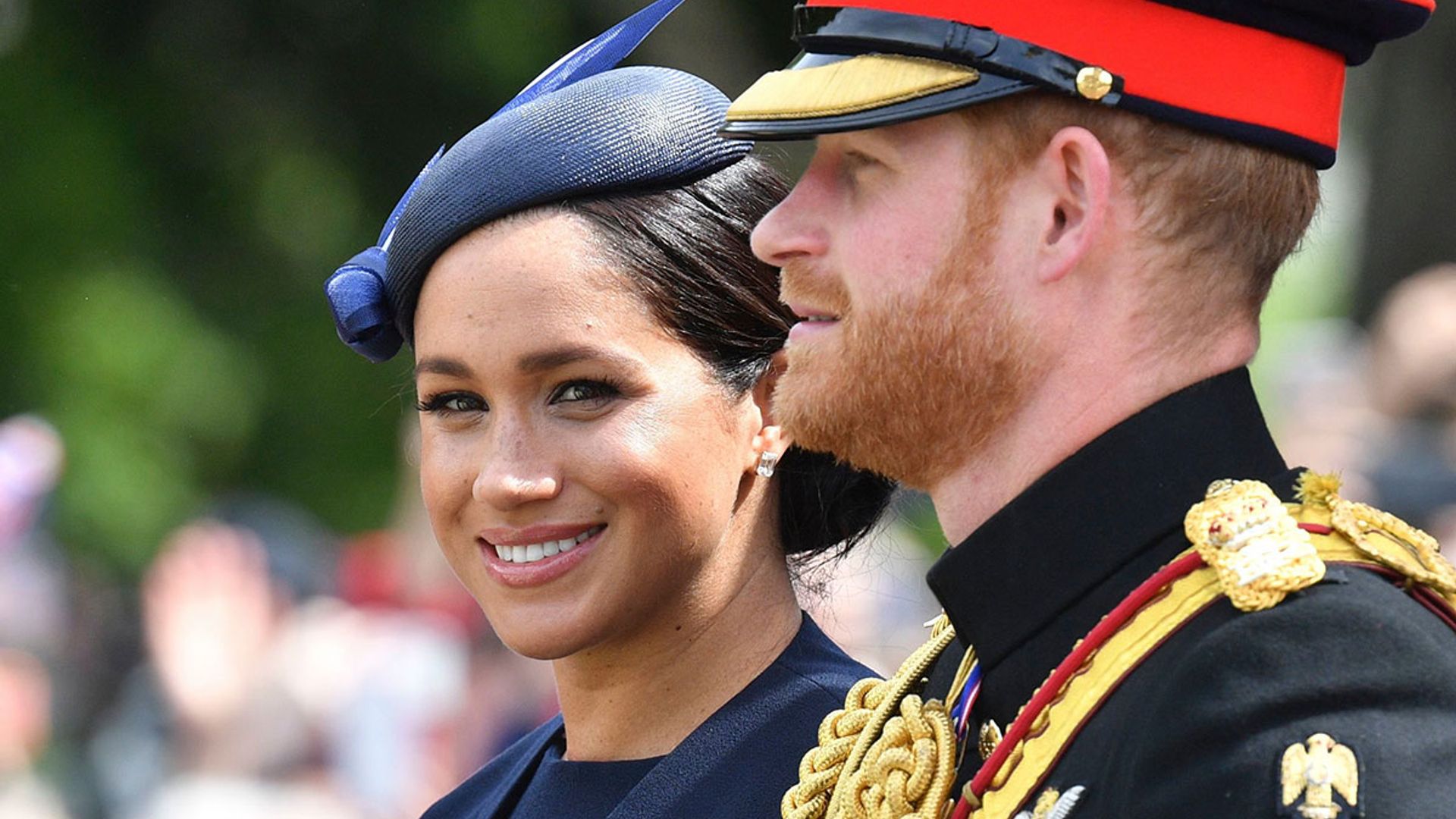meghna markle prince harry trooping the colour