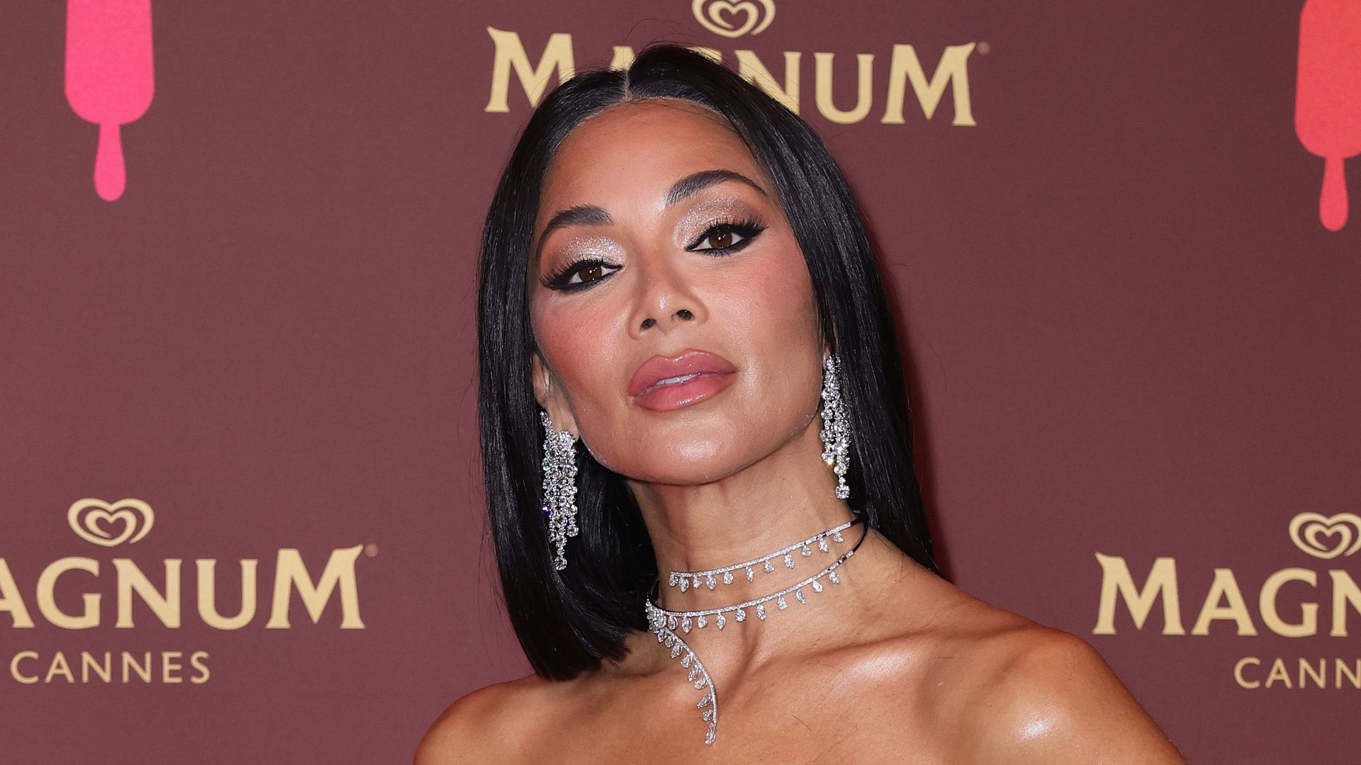 Nicole Scherzinger at Magnum Beach Cannes Party to celebrate the launch of #Pleasureisalwayson Campaign on May 22, 2023 in Cannes, France