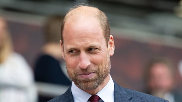 Prince William smiling in suit